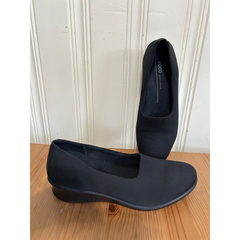 ECCO Felicia Stretch Wedge Loafer Shoes EU 39 US 8-8.5 Comfort Minimalist Travel